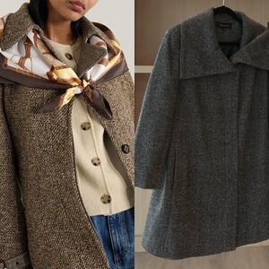 Gray Herringbone Coat